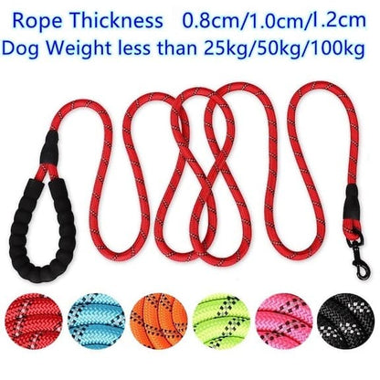 Reflective Rope Leash (All-Size Dogs)