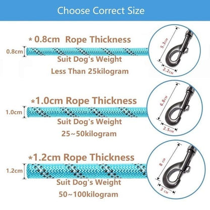 Reflective Rope Leash (All-Size Dogs)