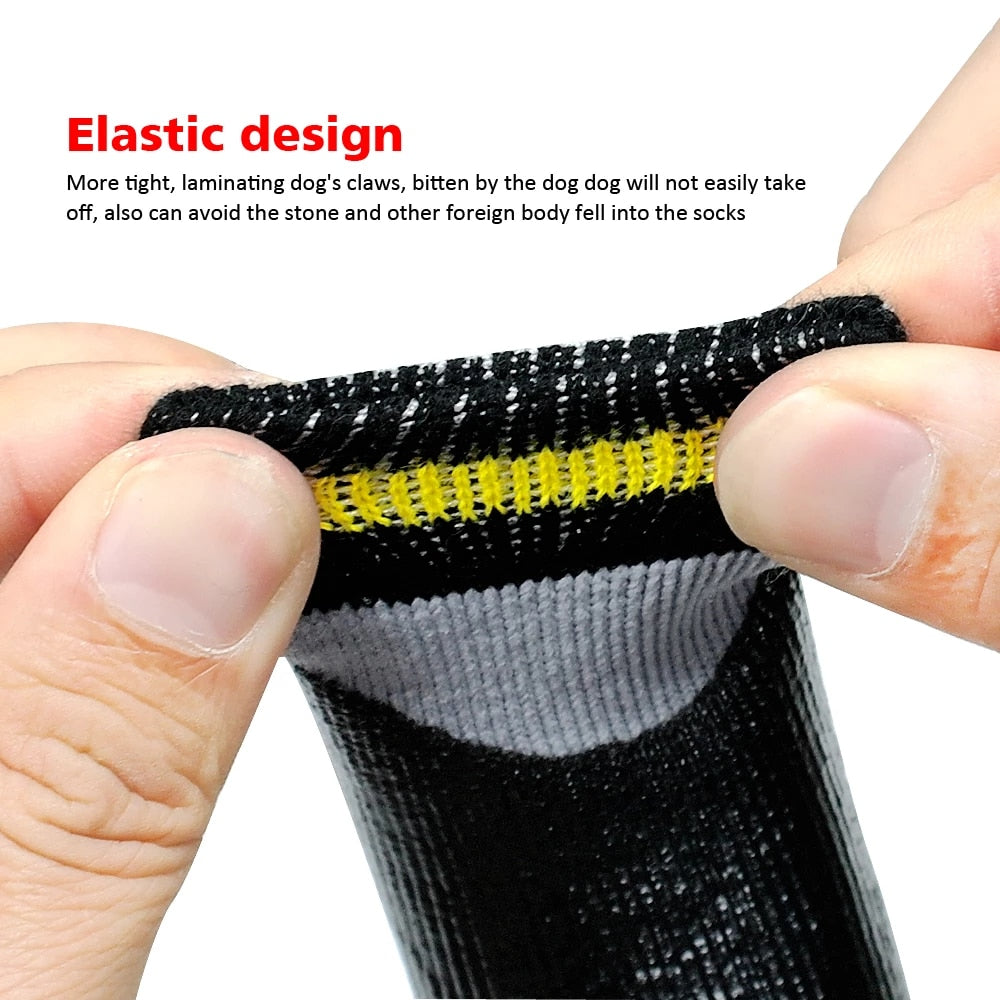 Outdoor Dog Booties (Non-Slip, Rubberized)