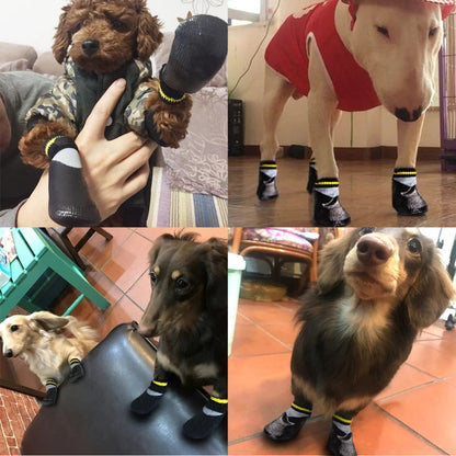 Outdoor Dog Booties (Non-Slip, Rubberized)