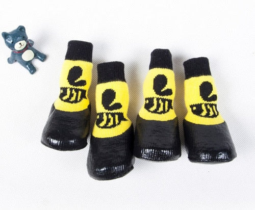 Outdoor Dog Booties (Non-Slip, Rubberized)