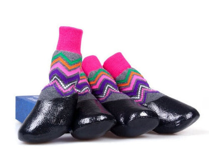 Outdoor Dog Booties (Non-Slip, Rubberized)