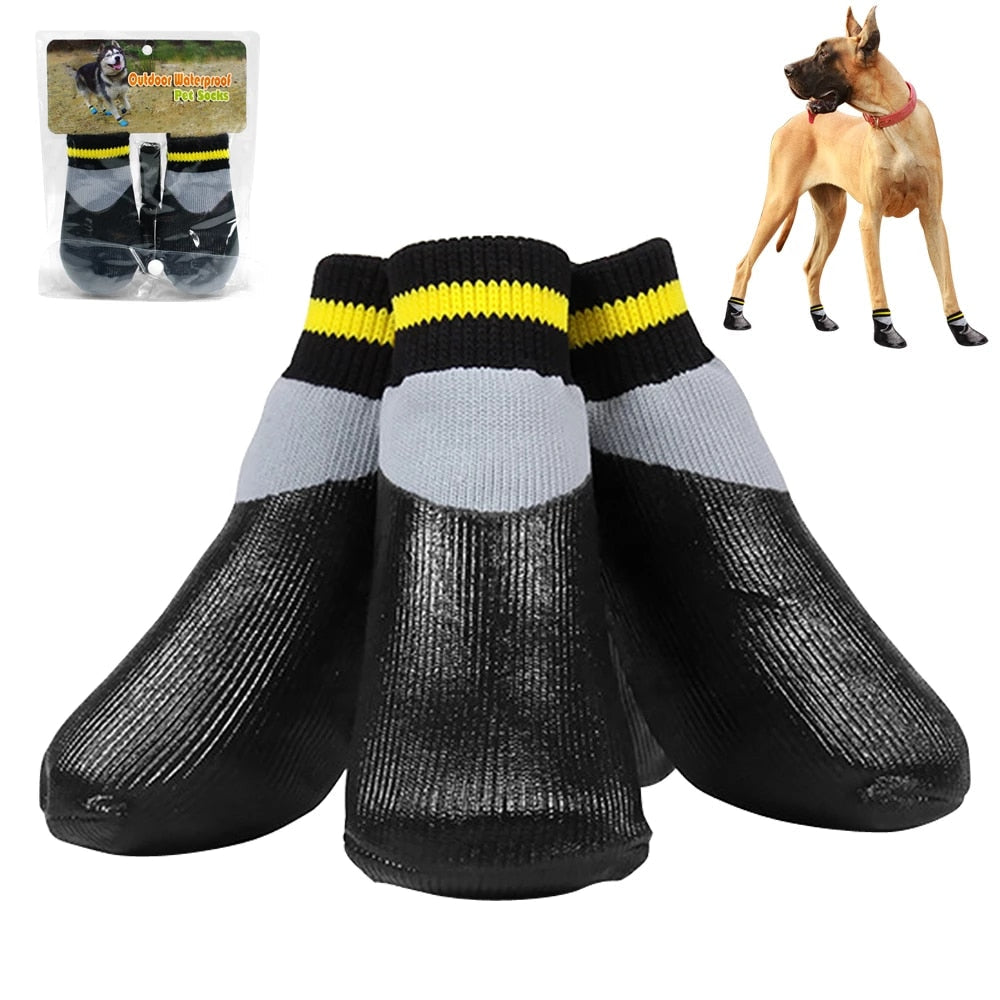 Outdoor Dog Booties (Non-Slip, Rubberized)