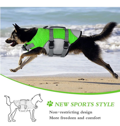 Adjustable Reflective Floating Dog Life Jacket