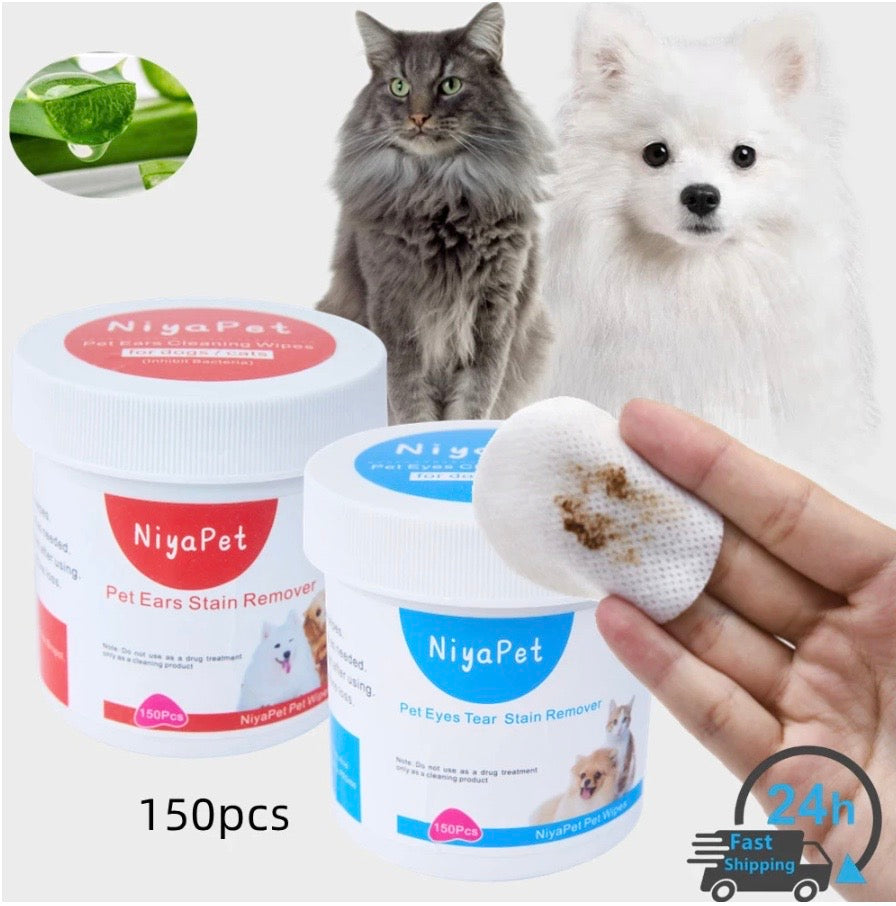 Eyes, Ears, & Body Wipes for Dogs & Cat (For Sensitive Pets)