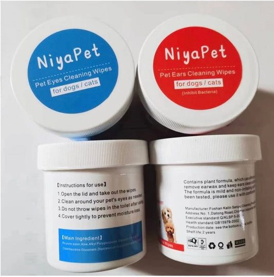 Eyes, Ears, & Body Wipes for Dogs & Cat (For Sensitive Pets)