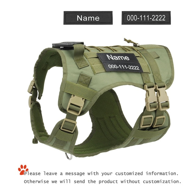 Customized Tactical Dog Harness (Adjustable)