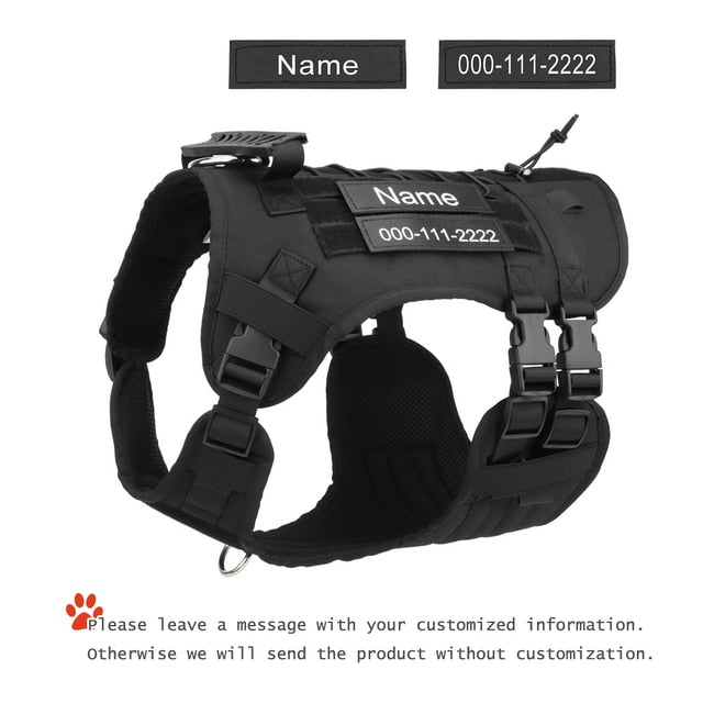 Customized Tactical Dog Harness (Adjustable)
