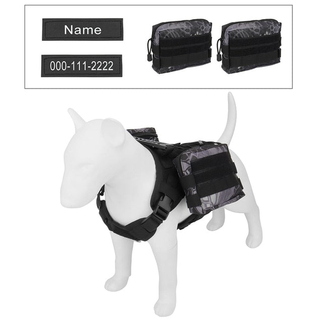 Customized Tactical Dog Harness (Adjustable)