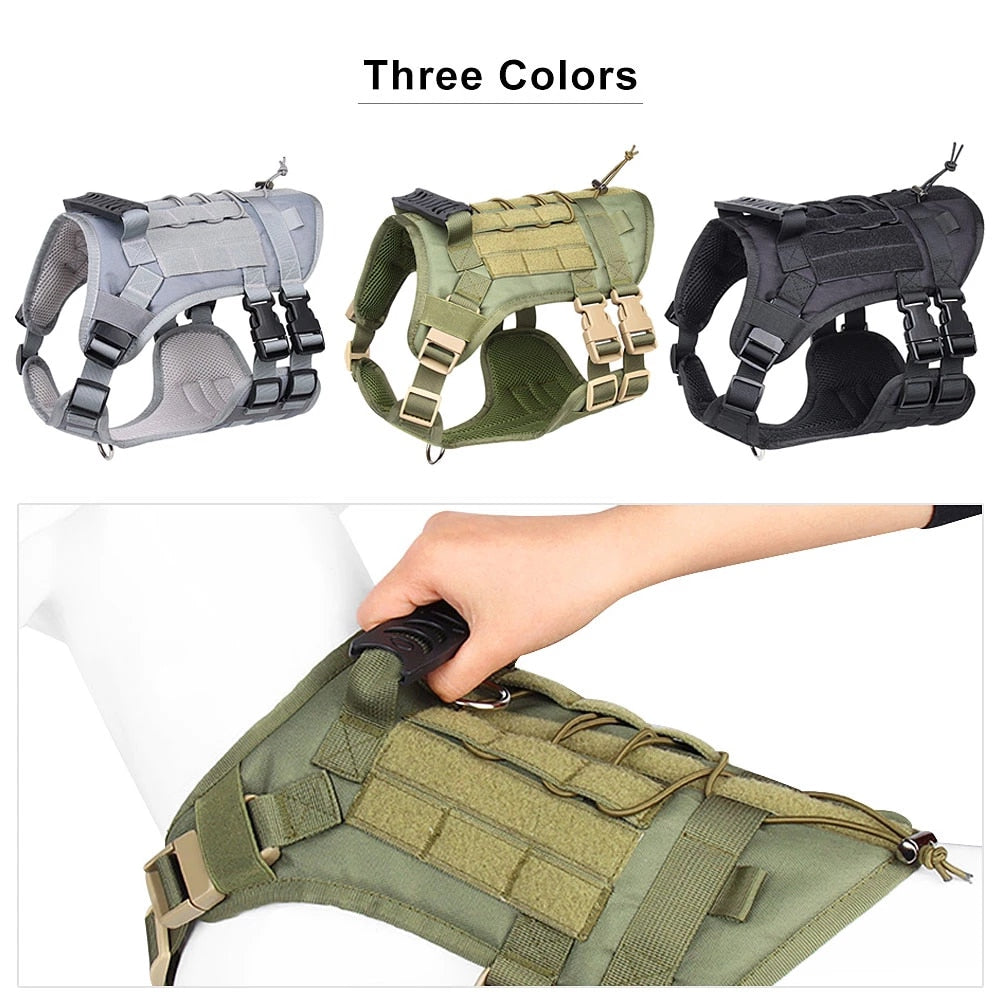 Customized Tactical Dog Harness (Adjustable)