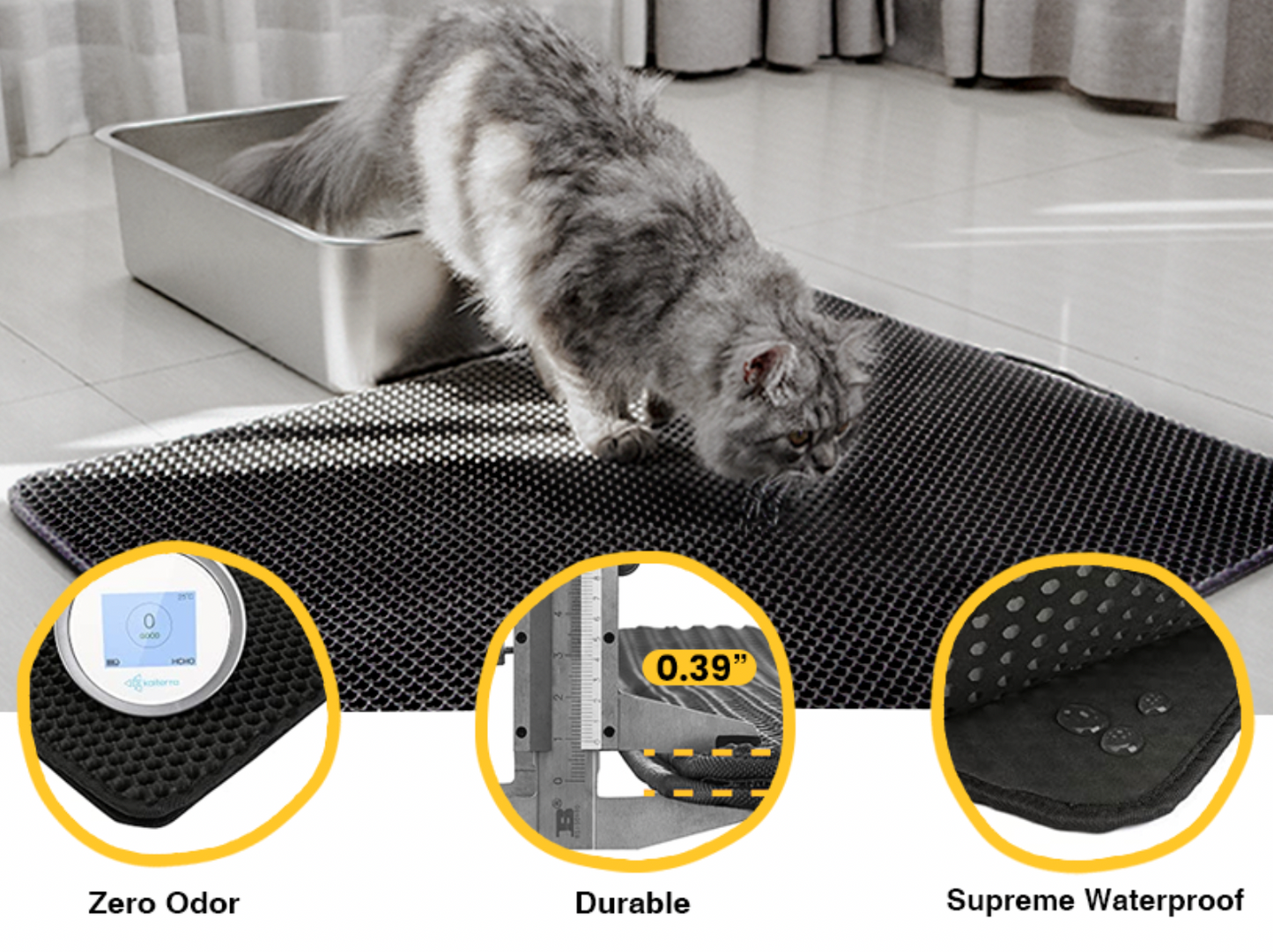 Foldable Cat Litter Mat (Urine Proof)