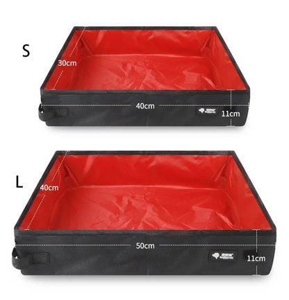 Portable Litter Box for Travel (Foldable/Collapsible)