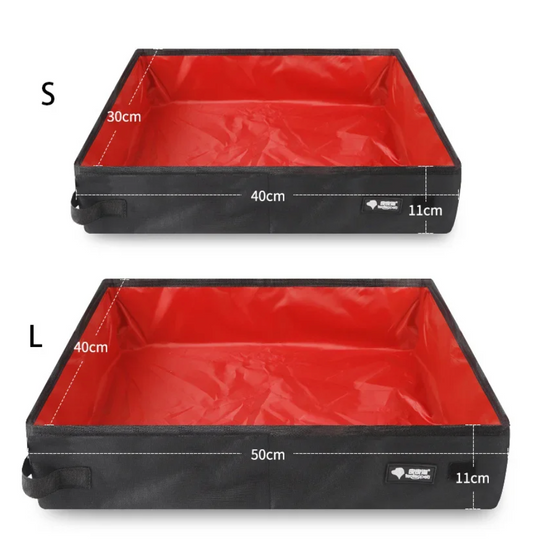 Portable Litter Box for Travel (Foldable/Collapsible)