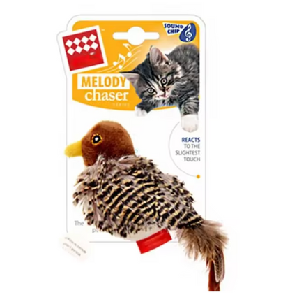 Interactive Cat Toy Flapping Bird with Chipping Sounds (Rechargeable)
