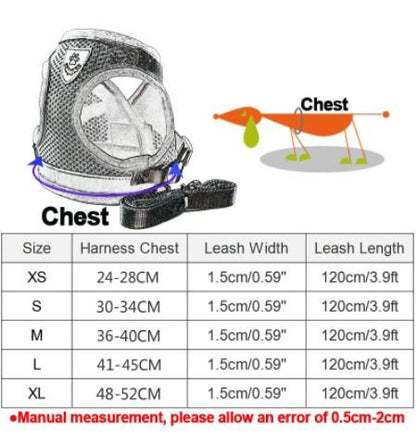 Reflective Pet Harness (Adjustable & Breathable)