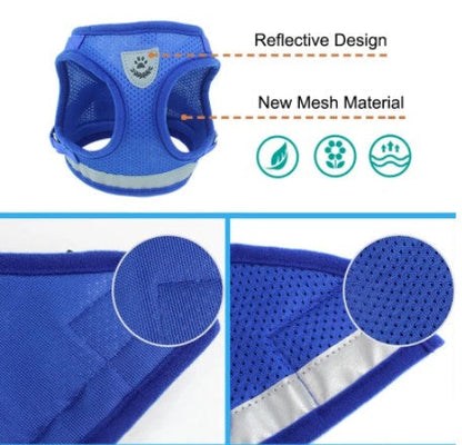 Reflective Pet Harness (Adjustable & Breathable)