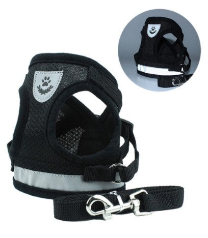 Reflective Pet Harness (Adjustable & Breathable)