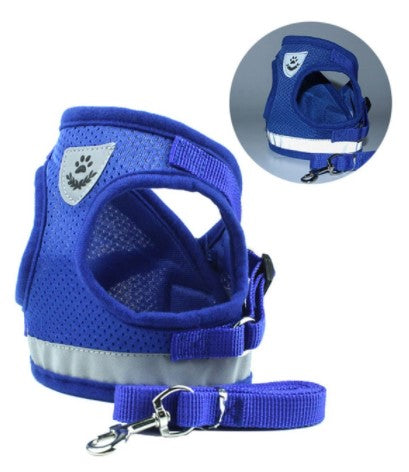 Reflective Pet Harness (Adjustable & Breathable)