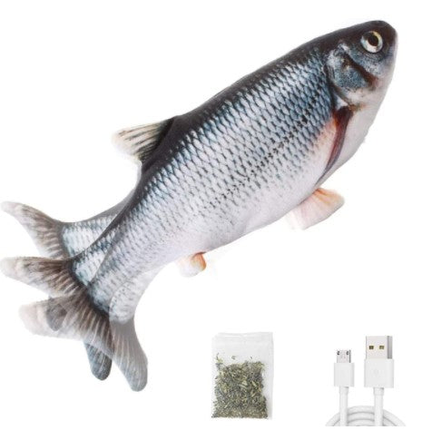Fish-Shaped Cat Toy for Interactive Play