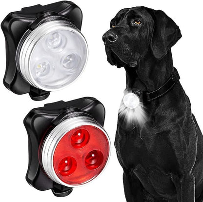 Bright Led Dog Collar/Harness Flashlight (Rechargeable)