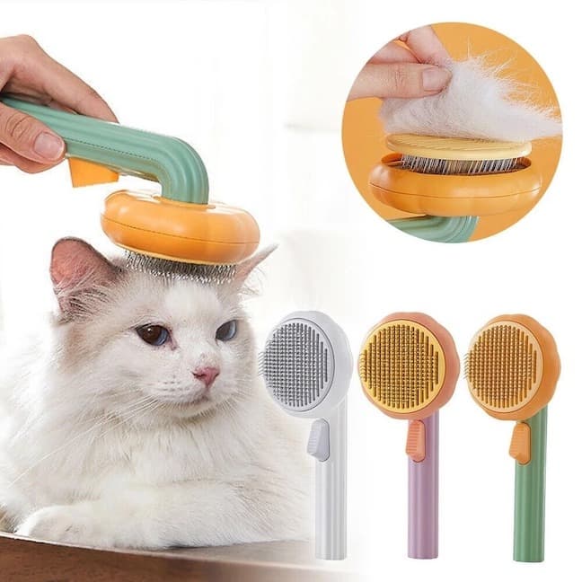 Self-Cleaning Pet Brush (For Sensitive Pets)